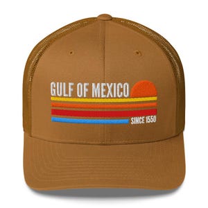 Gulf of Mexico hat, Stay Salt Resistance hat, Embroidered Gulf of Mexico Trucker Cap, Subtle political hat, 1550 hat, Summer Beach hat