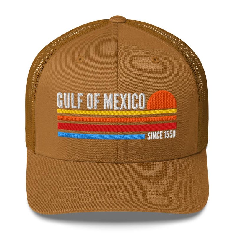 Gulf of Mexico hat, Stay Salt Resistance hat, Embroidered Gulf of Mexico Trucker Cap, Subtle political hat, 1550 hat, Summer Beach hat