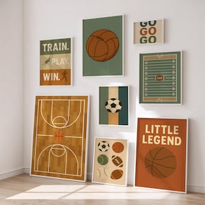 Lot d&#39;impressions pour chambre d&#39;enfant - Collection d&#39;art mural pour chambre d&#39;enfant - Déco pour chambre de bébé - Impressions animalières ludiques - Art mural éclectique pour chambre d&#39;enfant