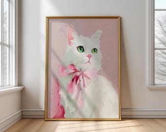 絵画 インテリア 額付( 白 ) 油絵 F4-090718 可愛い子猫と女の子 子猫と油絵はとてもよく合っていて、家に芸術的な雰囲気を