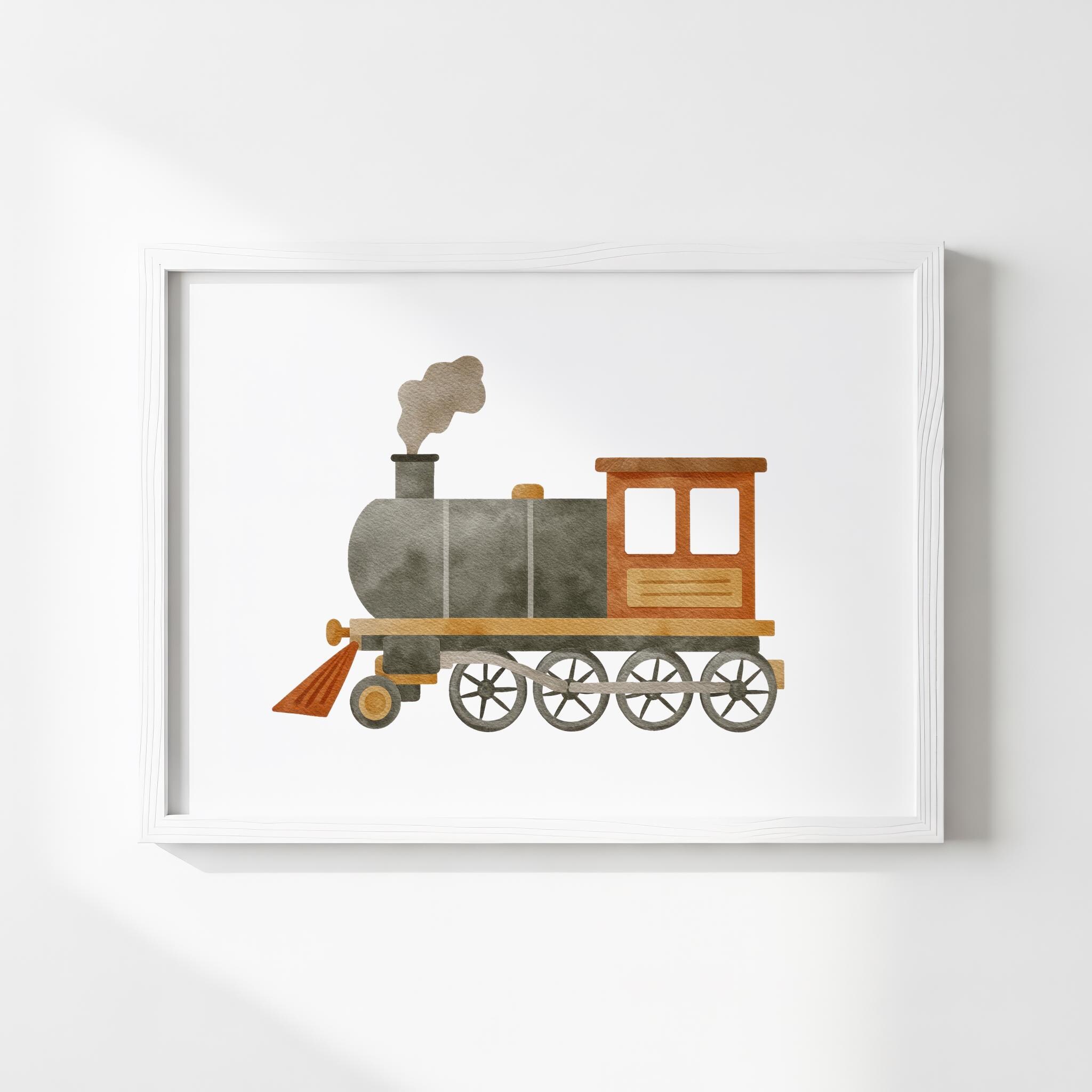 キッズトレインポスター - Etsy 日本