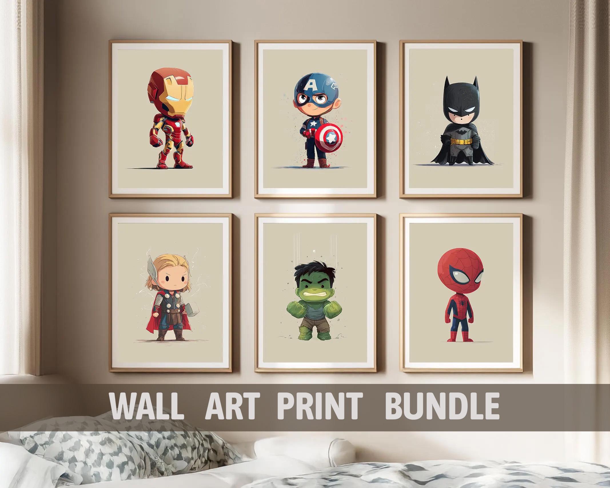 Poster Géant Avengers – Super-héros N°02 – Décoration Chambre Enfant – Neuf