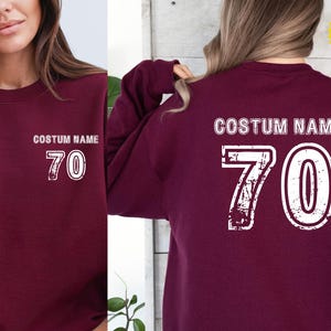 Personalized Sports T-Shirt: Custom Name & Number Team Tee