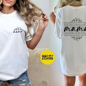 Comfort Colors® Retro Mama Shirt, Mothers Day Gift From Daughter for Mom Mama Tshirt, For Birthday, For Her Baby Shower, Christmas Gift