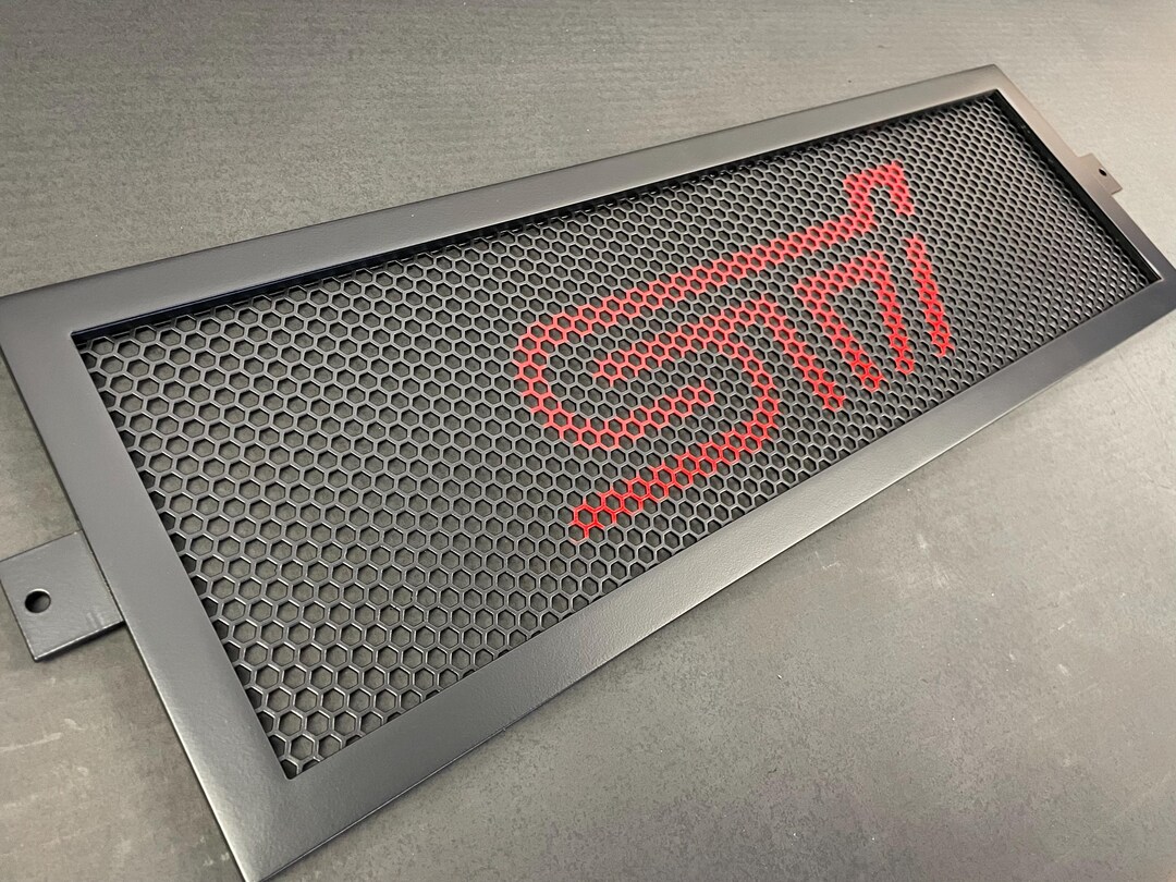Intercooler Guard/protector, Matte Black W/gloss Red, 08-21 Subaru WRX ...