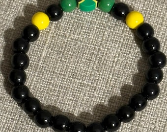 Unisex Jamaican Beaded Bracelet