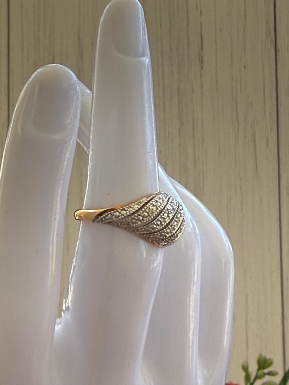 Diamond Multi Row Ring Size 7 - image 12