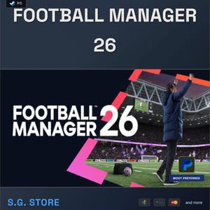Football Manager 2026 + in-game-editor Steam-account - pc en Mac