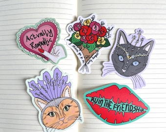 Showgirl Stickers: Artist drawn illustrations inspired by Taylor Swift’s album - Swiftie Gift