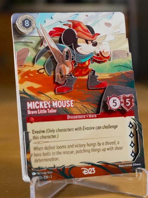 mickey mouse lorcana card Disney Sleeve Pack (65 ct) Mickey Mouse Detective Lorcana - First Chapter -