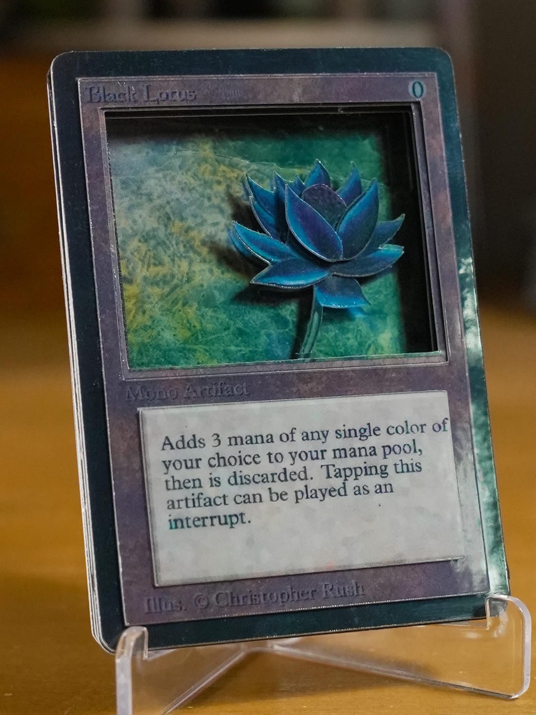 Magic the Gathering 3D TCG Card - Black Lotus - Handmade - Etsy