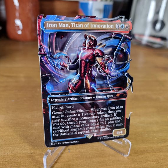 Magic the Gathering 3D TCG Card - Ironman Marvel - Etsy