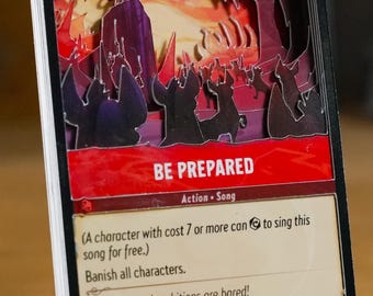 Lorcana 3D TCG Card - Be prepared - Handmade