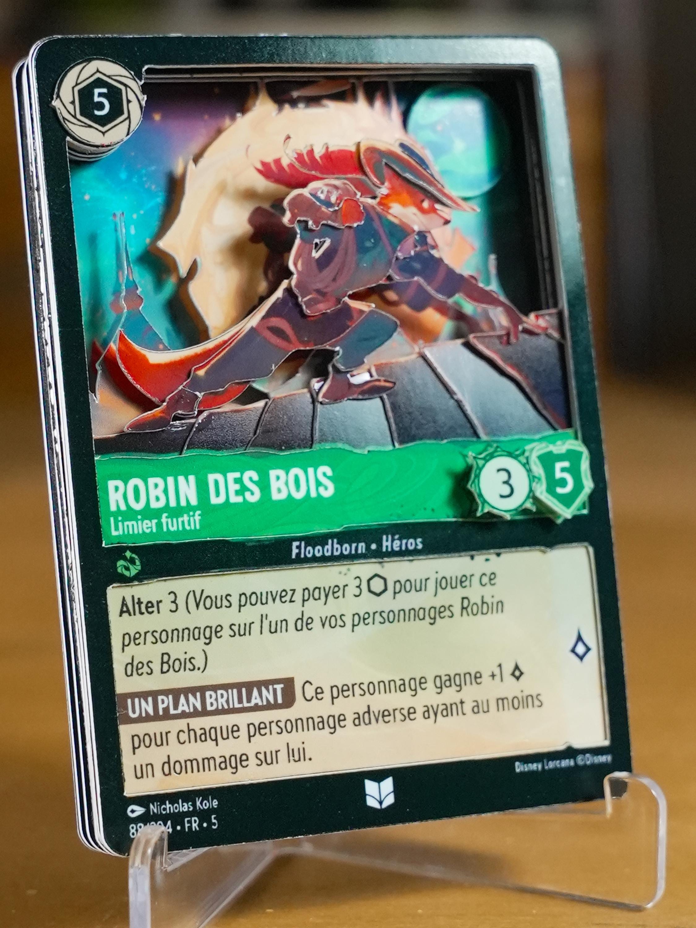 lorcana robin hood cards Disney - Lorcana: Into the Inklands Placeholder Image Provided Lorcana 3D TCG Card -