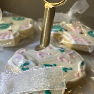 Gender reveal party cookies / cookies Gender reveal party Baby / party / gift / gift / personalized cookies