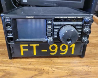 Yaesu FT-991A Desk Stand With Custom Callsign Plate - Etsy