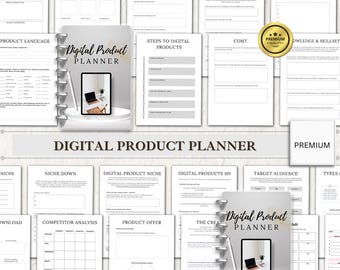 Digital Product Planner, Printable Planner Inserts, Product Development Organizer, Business Planner, Instant Download