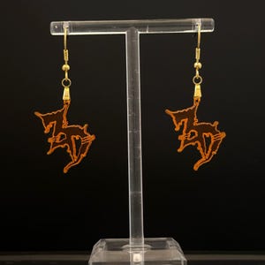 Zed&#39;s Dead Inspired Vibrant Acrylic Festival Earrings: Multiple Colors Available!