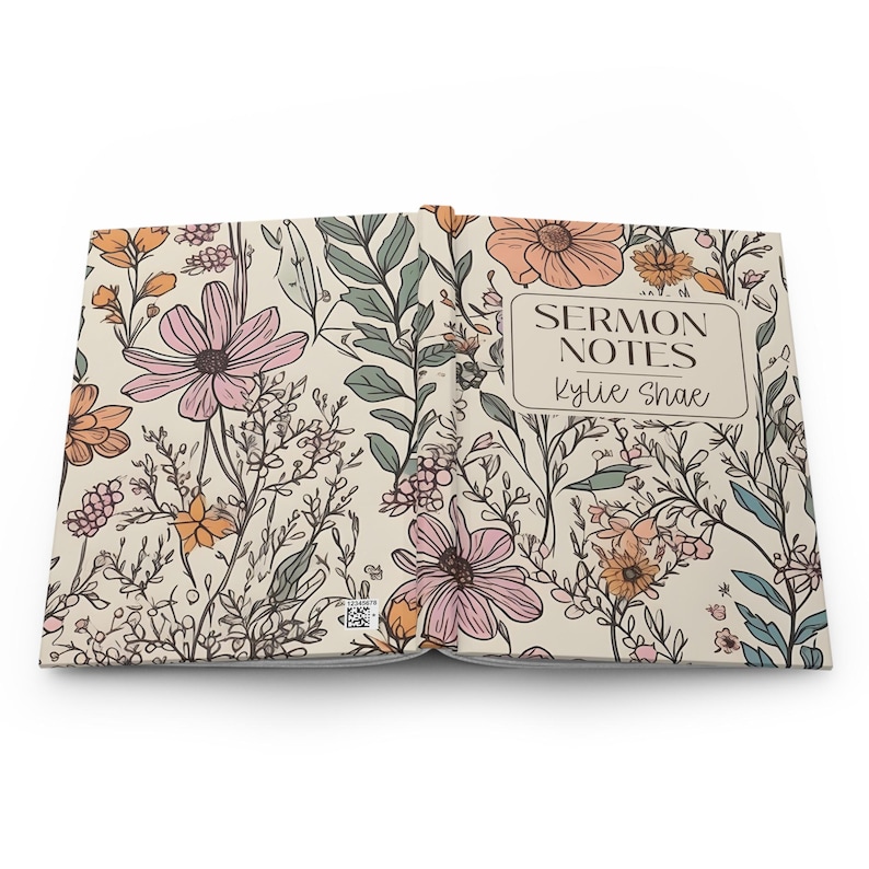 Custom Sermon Notes Journal, Personalized Church Notebook, Gift for ...