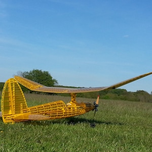 RC plane retro vintage Plane dxf files for cnc router/laser