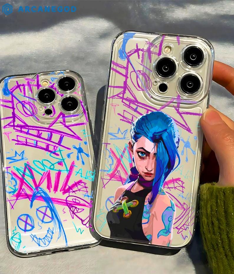 Jinx Phone Case for iPhone Samsung Redmi Oppo Anime Arcane League