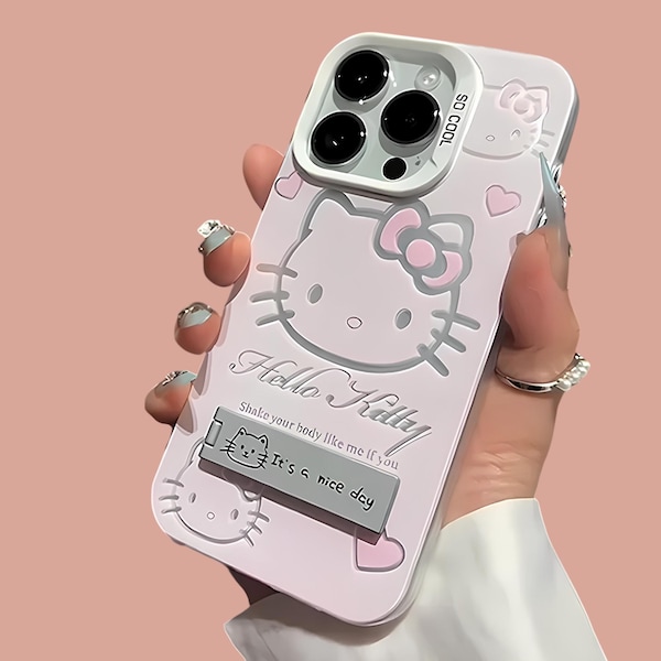 Coque Hello Kitty esthétique pour téléphone Iphone et Samsung