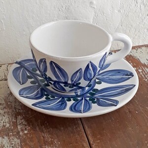 Hand painted cup and saucer for tea, coffee and cappuccino image 6