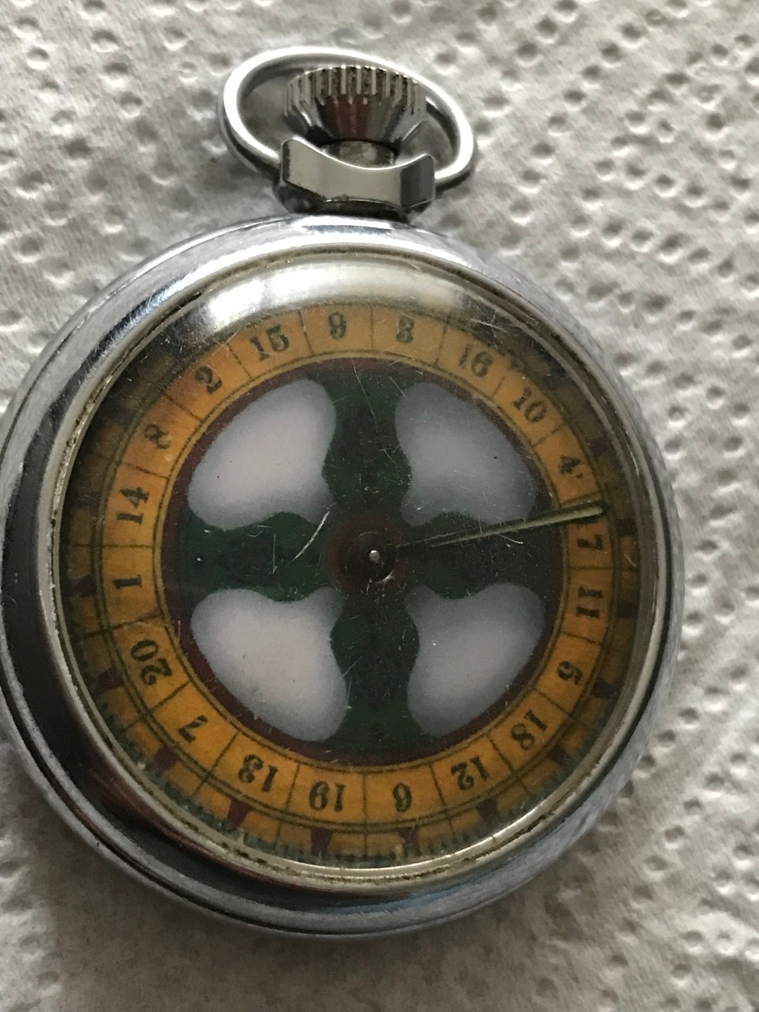 Vintage Lucky Numbers Wheel of Fortune Gambling Game Clockwork Etsy