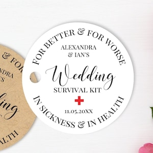 Wedding Welcome Favor Bag  In Sickness and in Health - ilulily