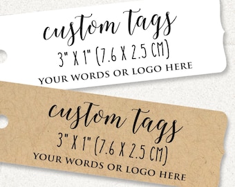 rectangular custom tags personalized with your words or logo, wedding favor tags, product tags, rustic hang tags T-87
