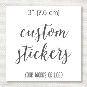 "Aufkleber personalisiert 3" quadratisch, Hochzeit, Duschen, Produkte, Small Business, Zutaten, Pflegehinweise CS-06