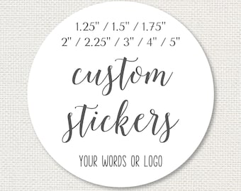 Runder Aufkleber mit Ihren Worten oder Ihrem Logo, personalisiertes Etikett für Konserven, Geschenke, Hochzeitsgeschenke, Kekse, Produkte, Umschlagverschlüsse CR-07
