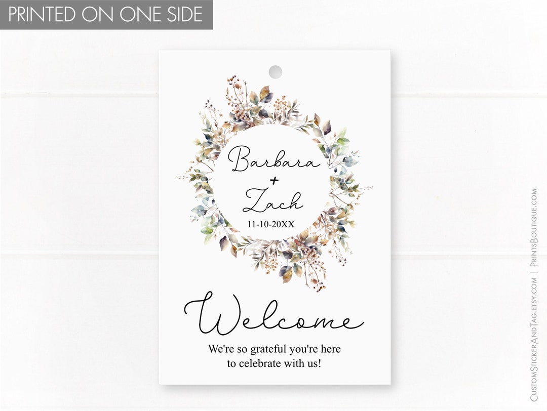 Hang Tags for Hotel Bags Gifts and Favors Etsy Australia