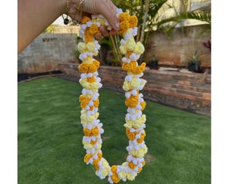 Crochet Puakenikeni and Pikake lei