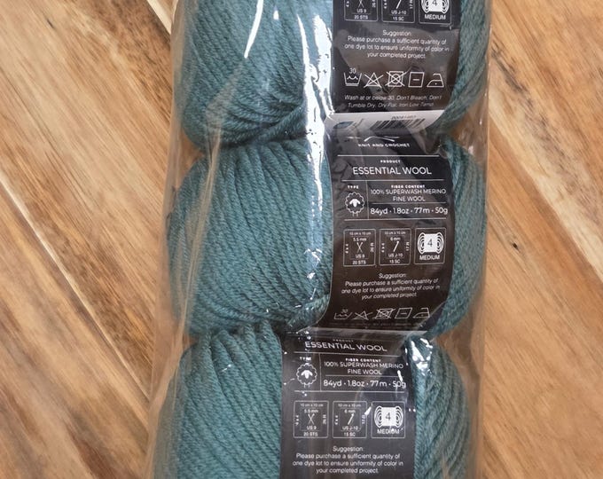 5 Pack KC Essential 100% Superwash Merino Fine Wool Yarn - Peacock Feather - New - EW34