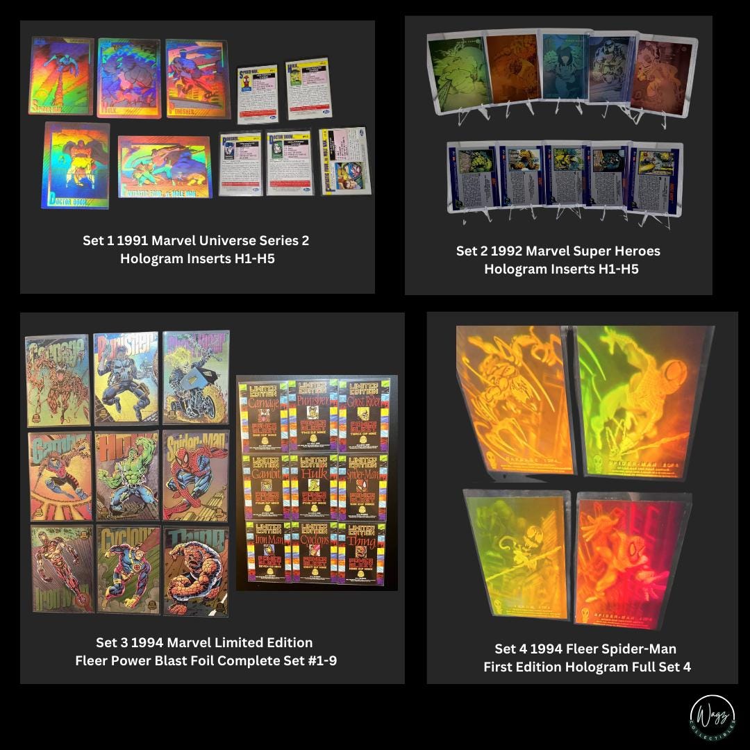 Marvel Collector's Trading Card Special Hologram Sets - Etsy Marvel Collector's Trading Card Special Hologram Sets - Etsy
