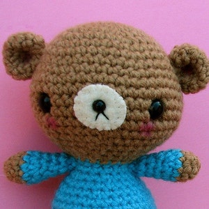 PDF Crochet Pattern, Adorable Amigurumi Teddy Bear Pattern, Sell what you Make image 3