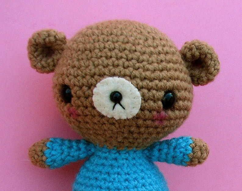 PDF Crochet Pattern, Adorable Amigurumi Teddy Bear Pattern, Sell what you Make image 3
