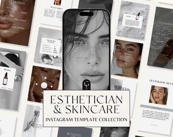 Luxury Skincare Instagram Templates Esthetician Skincare Instagram Templates Esthetician Posting Skincare Template Aesthetics Dermatologist