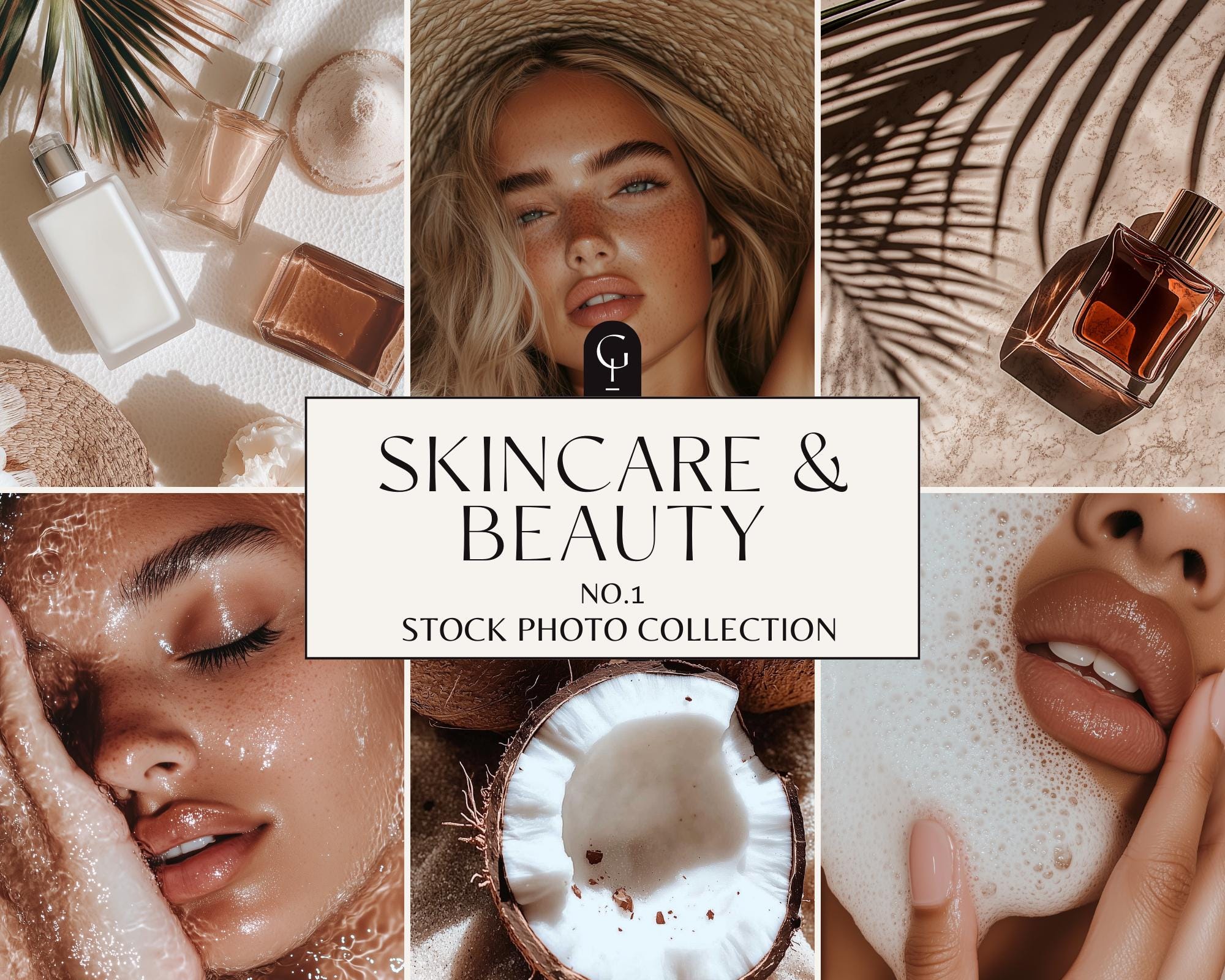 Luxurious Skincare Stock Photos | Aesthetics Skincare & Beauty Stock Images | Esthetician AI Photos Bundle | Beauty AI Images Women