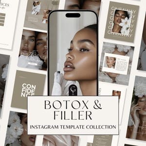 Botox Filler Instagram Templates | Aesthetic Nurse Injector Instagram Template | Medspa Instagram | Filler Nursing Botox | Injector Nursing