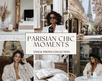 Aesthetics Photo Collection with Parisian Vibe | Faceless Photos  | AI Photos Bundle | AI Beauty Images | Aesthetic Faceless Marketing