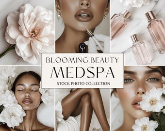 Medspa Aesthetics Photo Collection | AI Image Collection | Filler Stock Photos | AI Beauty Images | Aesthetics Instagram AI Photos Bundle