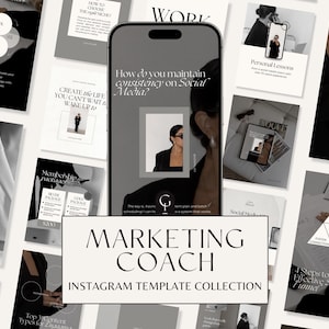 Marketing Coaching Instagram Post | Social Media Management Instagram Templates | Marketing Agency Social Media Templates | Marketing Coach