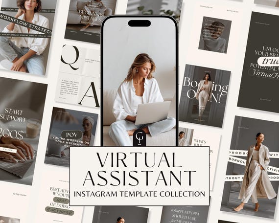 380  Virtual Assistant Templates Social Media Post | Virtual Assistant Instagram Template |  Virtual Assistance Coaching Instagram Templates