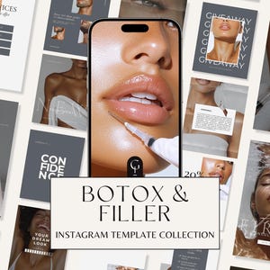 Botox Filler Instagram Templates | Aesthetic Nurse Injector Instagram Template | Medspa Instagram | Filler Nursing Botox | Injector Nursing