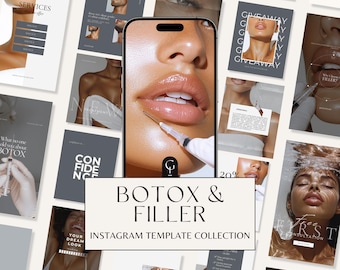 Botox Filler Instagram Templates | Aesthetic Nurse Injector Instagram Template | Medspa Instagram | Filler Nursing Botox | Injector Nursing