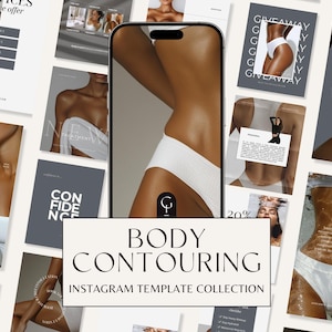210 Body Contouring Instagram Post Template | Body Sculpting Template Social Media | Body Sculpt Post | Bodysculpting | Aesthetic Medspa