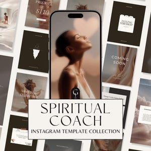 370+ Canva-mall för spirituell coach för Instagram | Mall för holistisk coachning på Instagram | Holistisk wellnesscoach för sociala medier | Livscoach