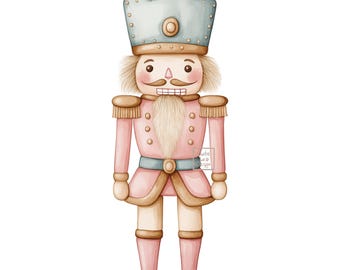 Christmas Nutcracker Clipart PNG, Ballet Illustration, Digital File